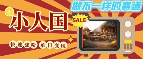 DeepSeek 制图 视频后期制作小人国外部经济短视频，新手轻松入手，一条条爆品，一条条转现，单日就可盈利