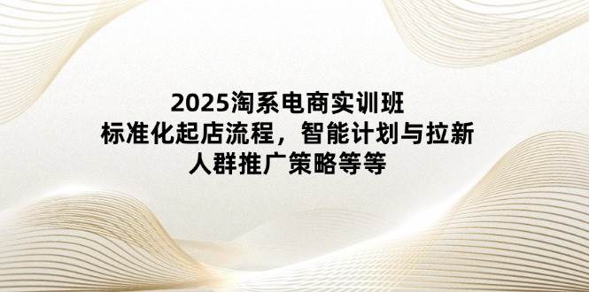 2025淘宝电子商务实培训班：规范化出单步骤，智能化计划和引流，群体营销推广策略等