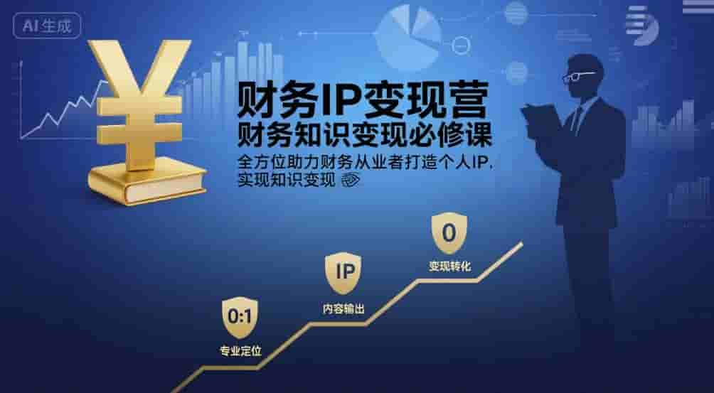 财务IP变现营，财务知识变现必修课，全方位助力财务从业者打造个人IP，实现知识变现