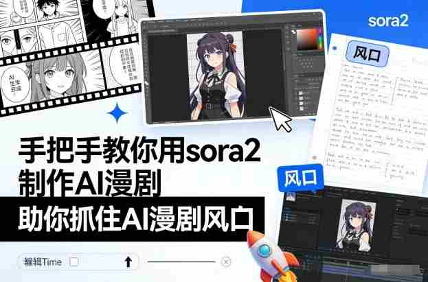 手把手教你用sora2制作AI漫剧，助你抓住AI漫剧风口